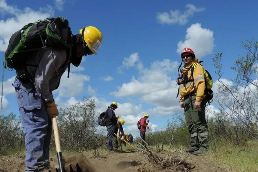 Acciones en conjunto  Trabajo interinstitucional del Gobierno de Río Negro en prevención y combate de incendios de campos