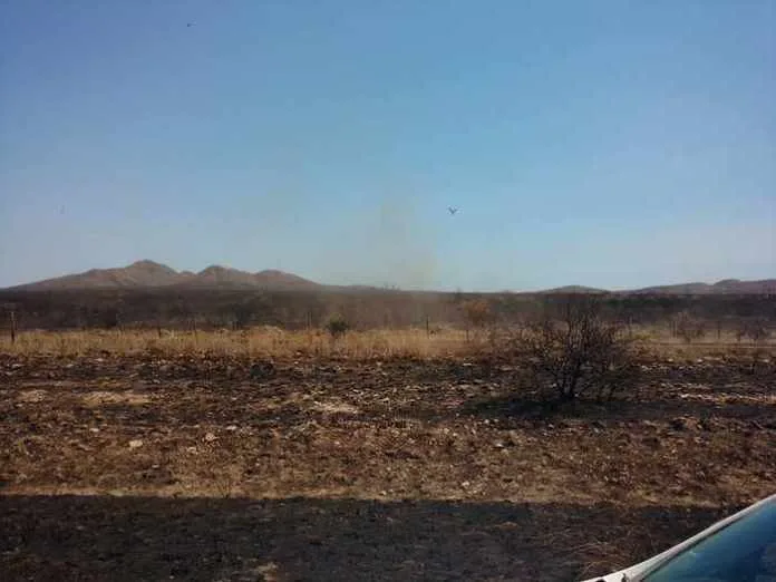 Las postales del incendio en los alrededores del Parque Nacional Lihué Calel