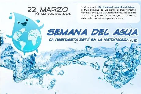 Para promover el desarrollo sostenible: Comienza «La semana del agua» en Cipolletti
