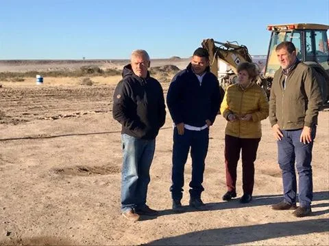 Migani recorrio junto al intendente Foulkes las obras del relleno sanitario para Viedma