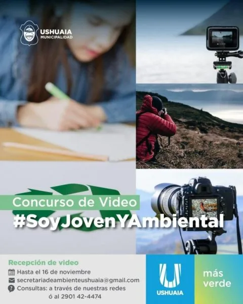 Municipio de Ushuaia invita al concurso «Soy Joven y Ambiental»