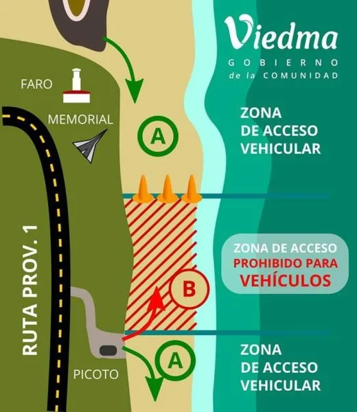 El Gobierno de Viedma restringio acceso de vehículos a las playas de El Cóndor