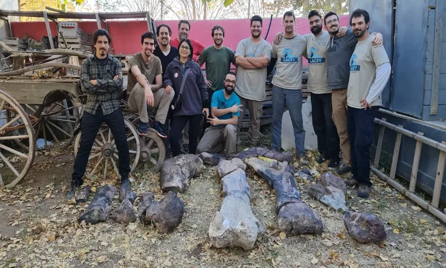 Hallan en Río Negro dinosaurio herbívoro gigante con huesos de más de 100 kilos