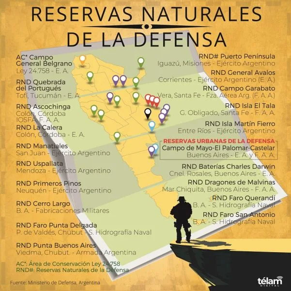 Las Reservas Naturales de la Defensa protegen más de 400 mil hectáreas en Argentina