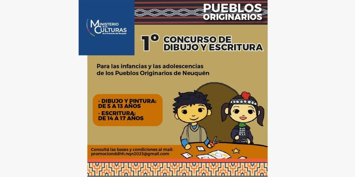 Primer concurso de dibujo y escritura para Pueblos Originarios de Neuquen