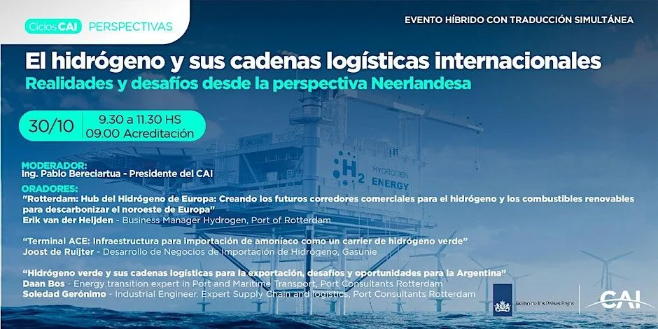 Ciclo Perspectivas “El Hidrógeno y sus cadenas logísticas internacionales”