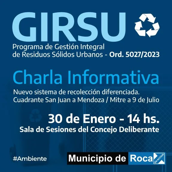 Charla informativa sobre gestión de residuos en zona céntrica de Roca