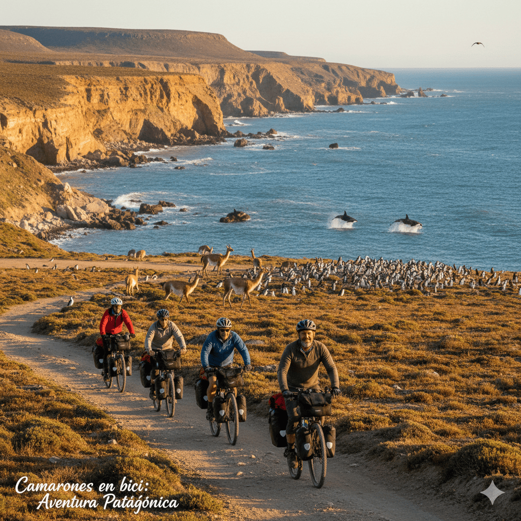 Camarones en bici: la aventura patagónica que revela la fauna salvaje y los paisajes secretos del Parque Patagonia Azul camarones en bici: la aventura patagónica que revela la fauna salvaje y los paisajes secretos del Parque Patagonia Azul