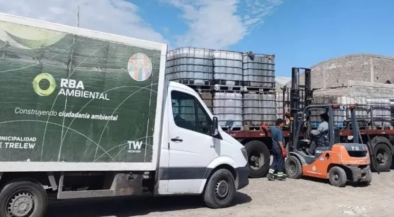 Se reunieron más de 20 mil litros de aceite para ser reutilizado en Trelew