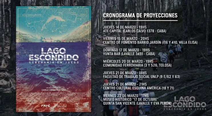 Estrenan documental sobre Lago Escondido