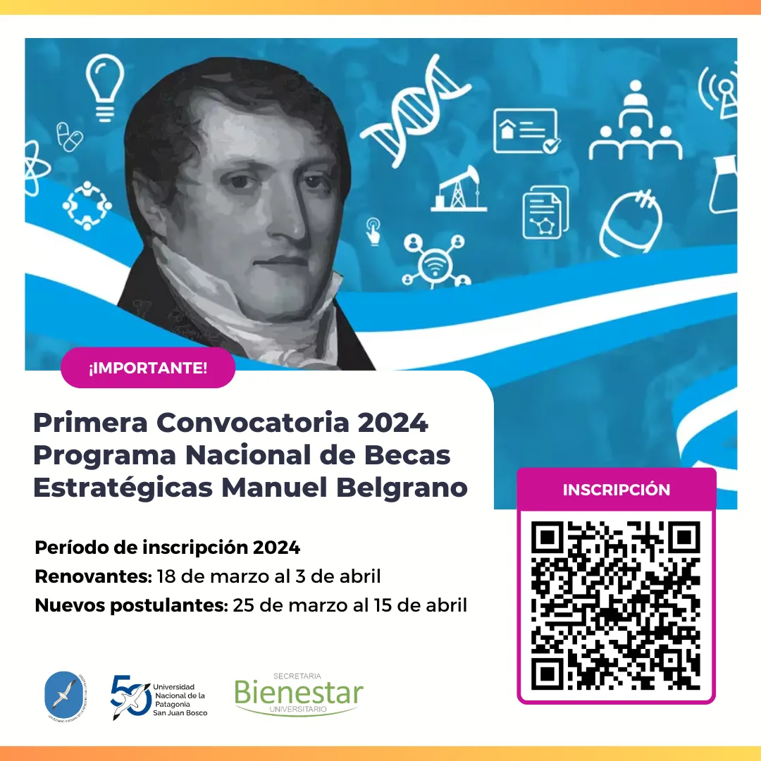 Inscriben para Programa Nacional de Becas Estratégicas «Manuel Belgrano»