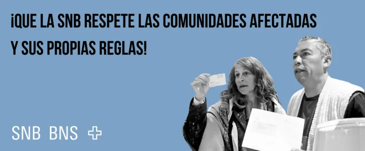 Coordinadora del Parlamento Mapuche en Rio Negro: Se solicita firmar la petición internacional al Banco Nacional Suizo para que deje de financiar la contaminación de Vaca Muerta