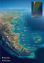Mapa de la Patagonia