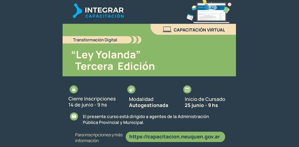 Nueva edición del curso obligatorio de Ambiente de la Ley Yolanda en Neuquén