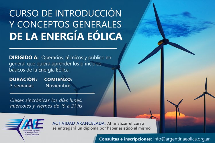 Curso de Introducción y Conceptos generales de la Energía Eólica