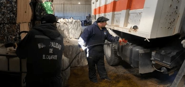 Aceite usado de otras localidades para fabricar Biodiesel en El Calafate