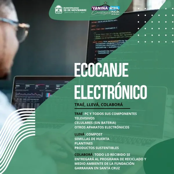 Intercambia tus residuos tecnológicos por productos ecológicos