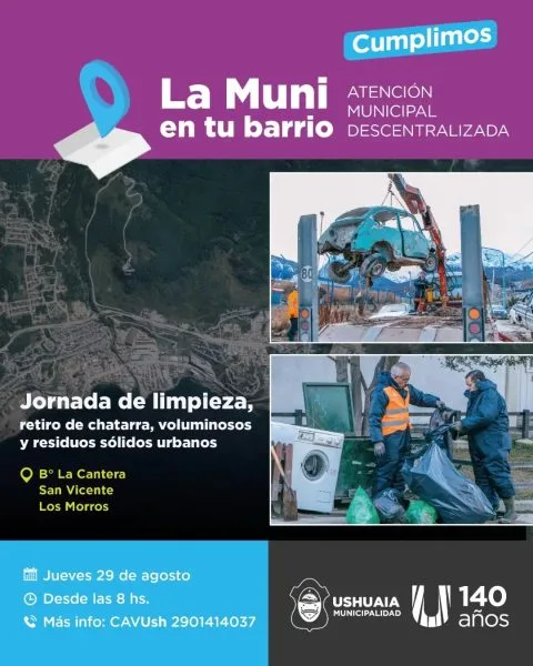 Nueva jornada de limpieza en Ushuaia