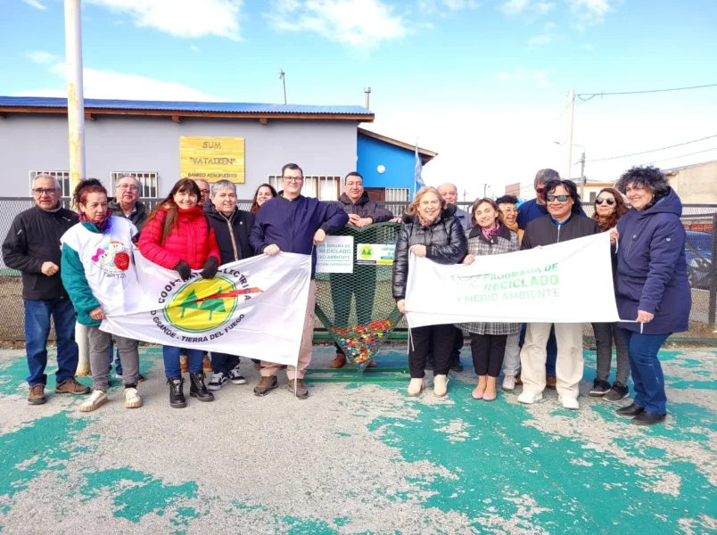 Inauguran en Río Grande Corazones Solidarios para reciclaje del Garrahan
