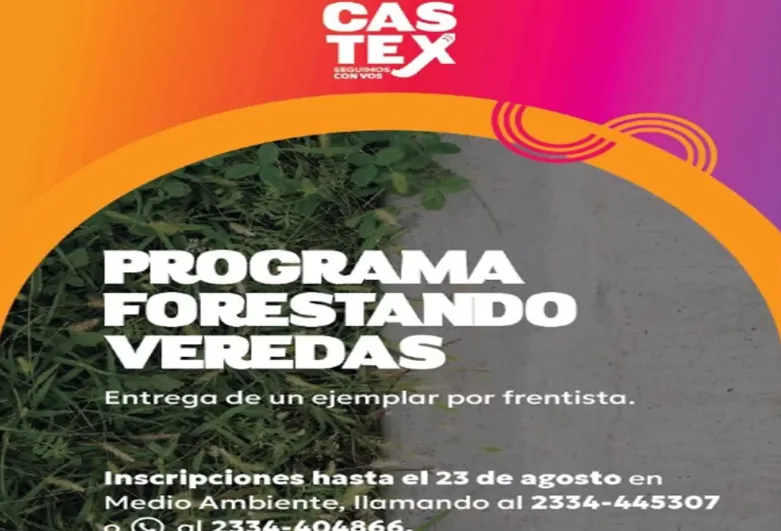La Municipalidad de Castex impulsa la forestación urbanas