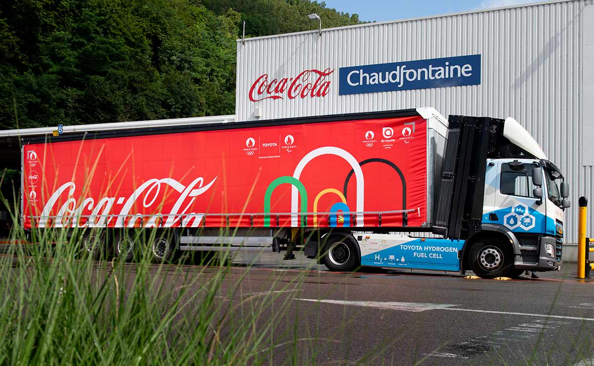 toyota y coca cola prueban camion cero emisiones