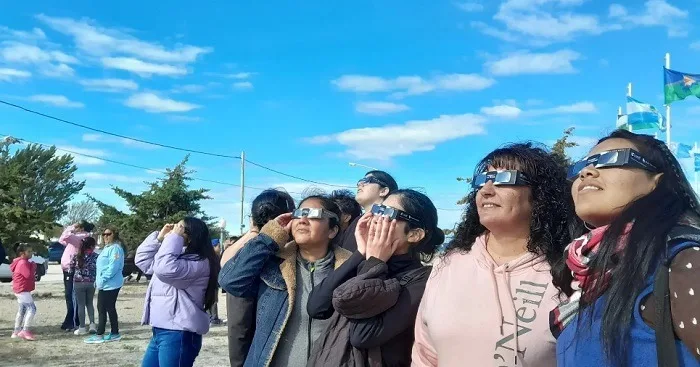 Río Negro, testigo privilegiado del eclipse anular de sol