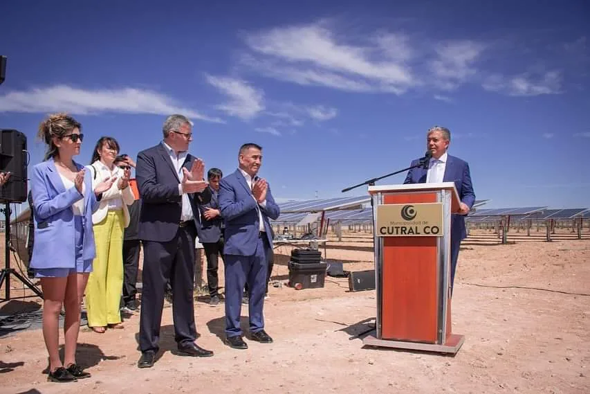 Cutral Co inaugura el primer parque solar de la Patagonia