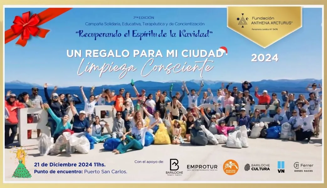Bariloche se une para una navidad más limpia: “Un Regalo para mi Ciudad”