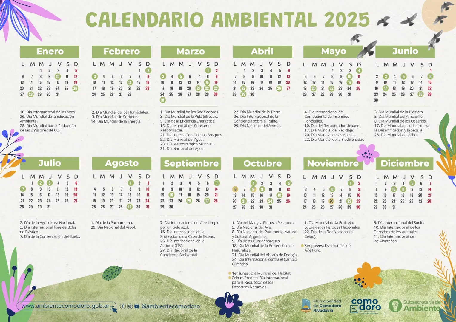 Agenda de Eventos Ambientales 2025