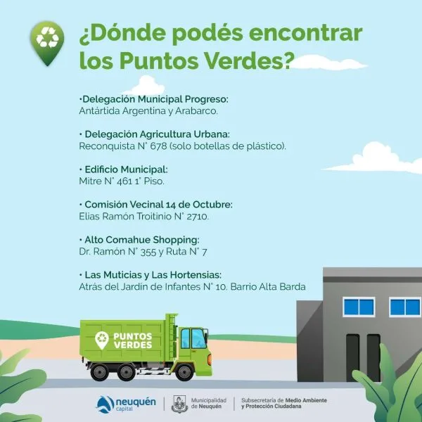 Neuquén avanza hacia una ciudad más limpia: el programa “Puntos Verdes” transforma los hábitos de reciclaje y la conciencia ambiental urbana 🌍