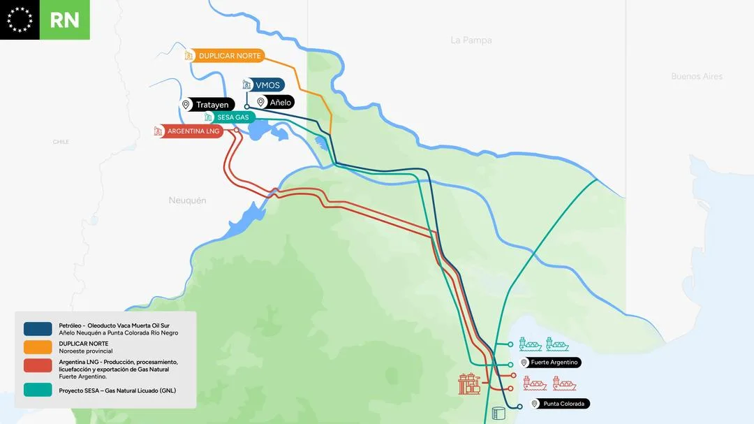 El nuevo mapa energético argentino nace en Río Negro y mira al Atlántico