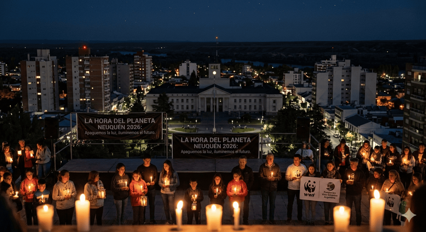 La Hora del Planeta 2026 en Neuquén: el apagón global que puede cambiar tu forma de vivir (y por qué este año es más importante que nunca) La Hora del Planeta 2026 en Neuquén: el apagón global que puede cambiar tu forma de vivir (y por qué este año es más importante que nunca)