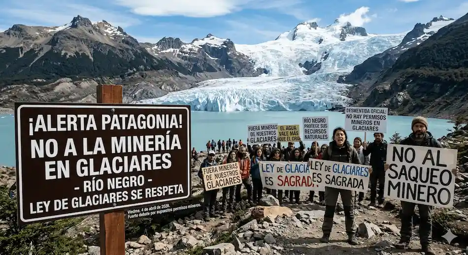 Río Negro rompe el silencio: desmiente permisos mineros en zonas glaciares y desata un fuerte debate ambiental en la Patagonia