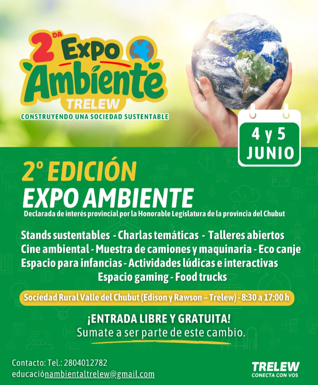 Expo Ambiente Trelew 2026: la mega feria ambiental que promete revolucionar la Patagonia con tecnología, reciclaje y conciencia ecológica